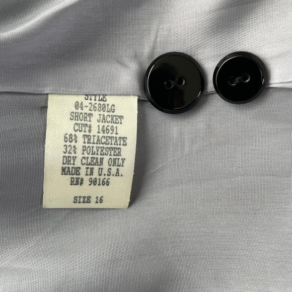 Alex Garfield Marks Blazer Jacket Black Size 16 Career Business Office - Picture 6 of 8